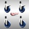 Service Caster 5 Inch 316SS Solid Poly Swivel 1-3/4 Inch Expanding Stem Caster Lock Brake, 2PK SCC-SS316TTLEX20S514-SPUS-2-S-2-134 - alternate 4